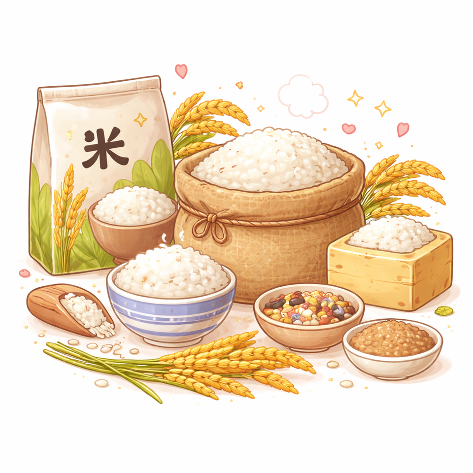 rice grains