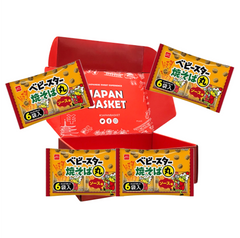 Traditional Japanese Baby Star Yakisoba Round Sauce Flavor | Japanbasket Box Packaging