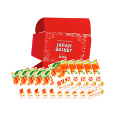 Japanese Meiji Fruit Juice Gummy Unshu Mandarin Orange | Japanbasket Box Edition