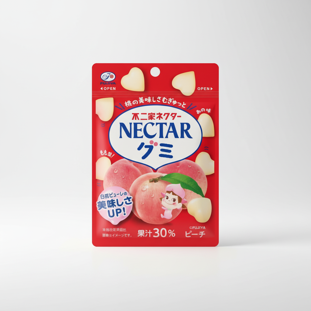 Japanese Fujiya Nectar Gummy (Peach) | Japanbasket Box Edition