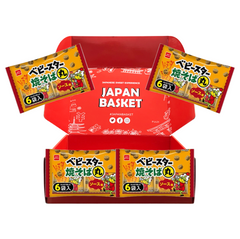 Traditional Japanese Baby Star Yakisoba Round Sauce Flavor | Japanbasket Box Packaging