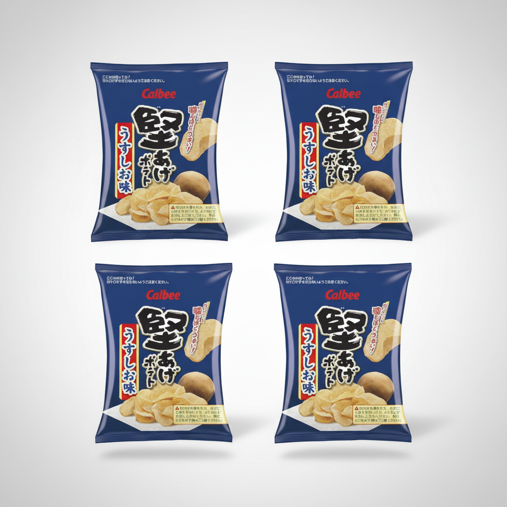 Japanese Calbee Kataage Potato Pucci, Light Flavor | Japanbasket Box Edition