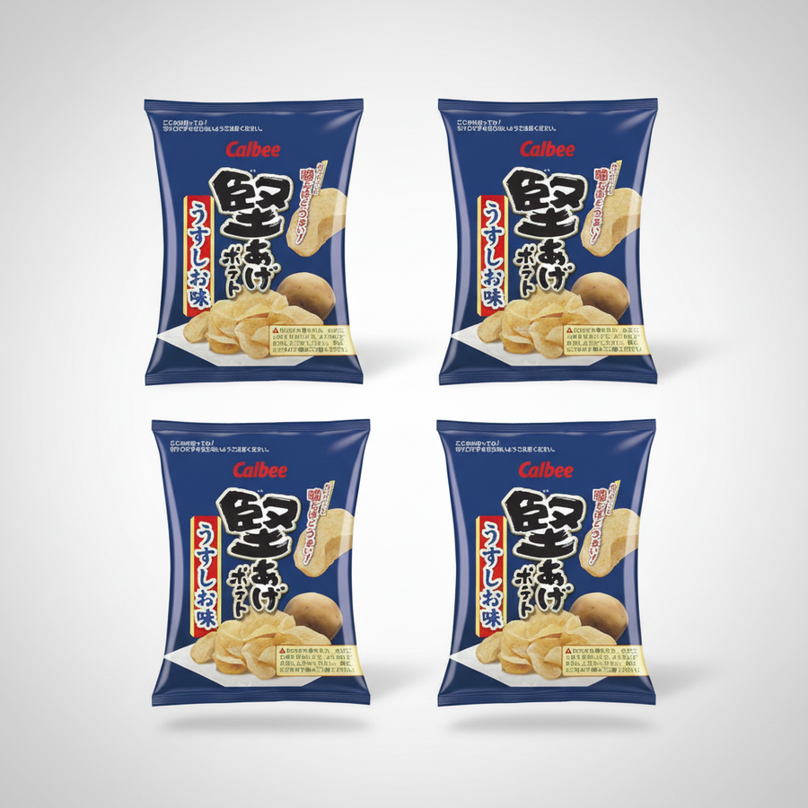 Japanese Calbee Kataage Potato Pucci, Light Flavor | Japanbasket Box Edition