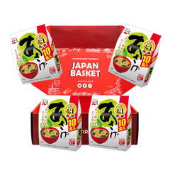 Japanese Nagatanien Raw Type Miso Soup, Assage - Japanbasket Box Edition