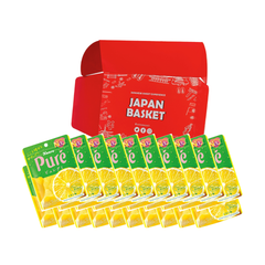Japanese KANRO Pure Gummy Lemon Flavor | Japanbasket Box Edition
