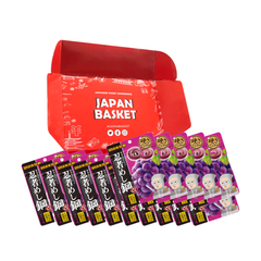 Traditional Japanese UHA Mikakuto Ninja Steel Grape Gummy | Japanbasket Box Packaging
