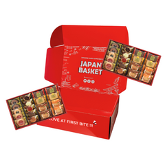 Premium Nakayama Seika Cafe Smile Set - 2 Pieces Japanbasket Box for Family Use