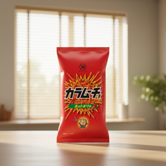 Bulk Koikeya Slim Bag, Stick Karamucho, Hot Chili Flavor Collection (Japanbasket Box)