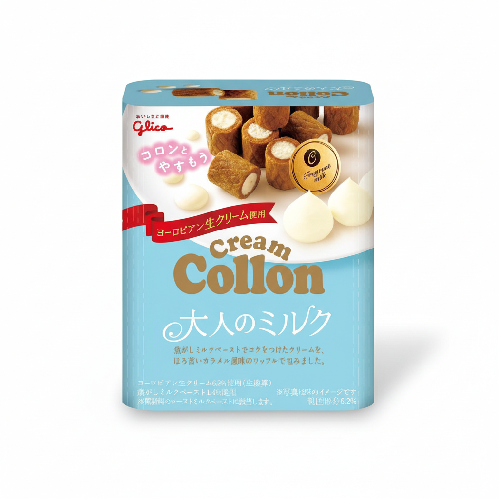 Japanese Ezaki Glico Cream Cologne Adult Milk | 10 Packs Japanbasket Box Edition