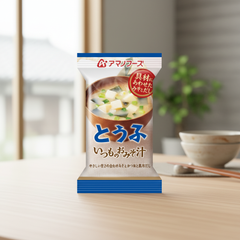 Japanese Amano Foods Itsumono Miso Soup, Tofu | Japanbasket Box Edition