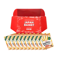 Japanese Calbee Jagabee Thick Hokuhoku Cod Roe Butter Flavor | Japanbasket Box Edition