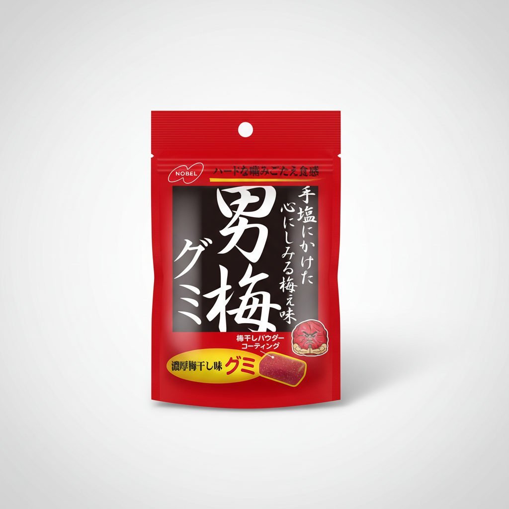 Japanese Nobel Confectionery Male Plum Gummy | Japanbasket Box Edition