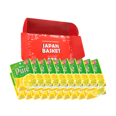 Japanese KANRO Pure Gummy Lemon Flavor | Japanbasket Box Edition