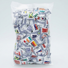 Kikko Confectionery World Flag Candy Bag 1kg Assorted Candy Bulk