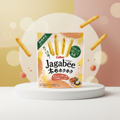 Japanese Calbee Jagabee Thick Hokuhoku Cod Roe Butter Flavor | Japanbasket Box Edition
