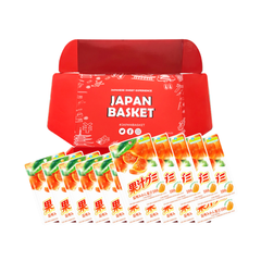 Japanese Meiji Fruit Juice Gummy Unshu Mandarin Orange | Japanbasket Box Edition