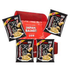 Japanese Calbee Kataage Hard-Fried Potato Chips, Black Pepper Flavor | Japanbasket Box Edition