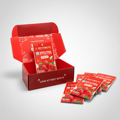 Traditional Japanese Lotte Xylitol Tablet (Strawberry) | Japanbasket Box Packaging