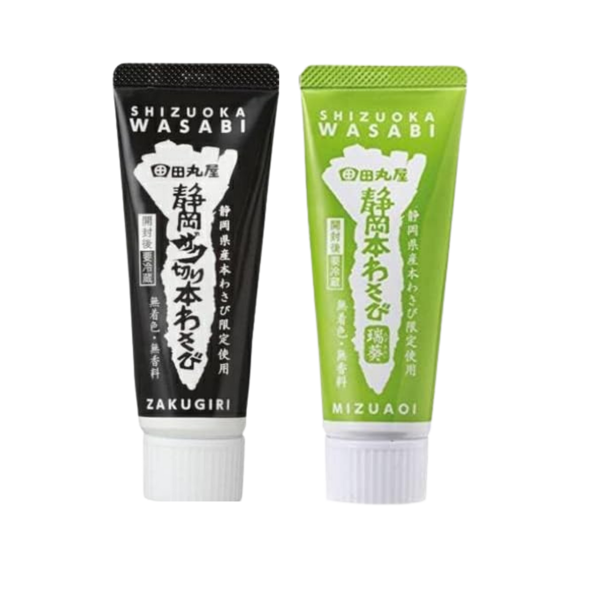 Tamaruya Shizuoka Hon Wasabi Set: Mizuki & Chopped Wasabi, Sushi Soy Sauce