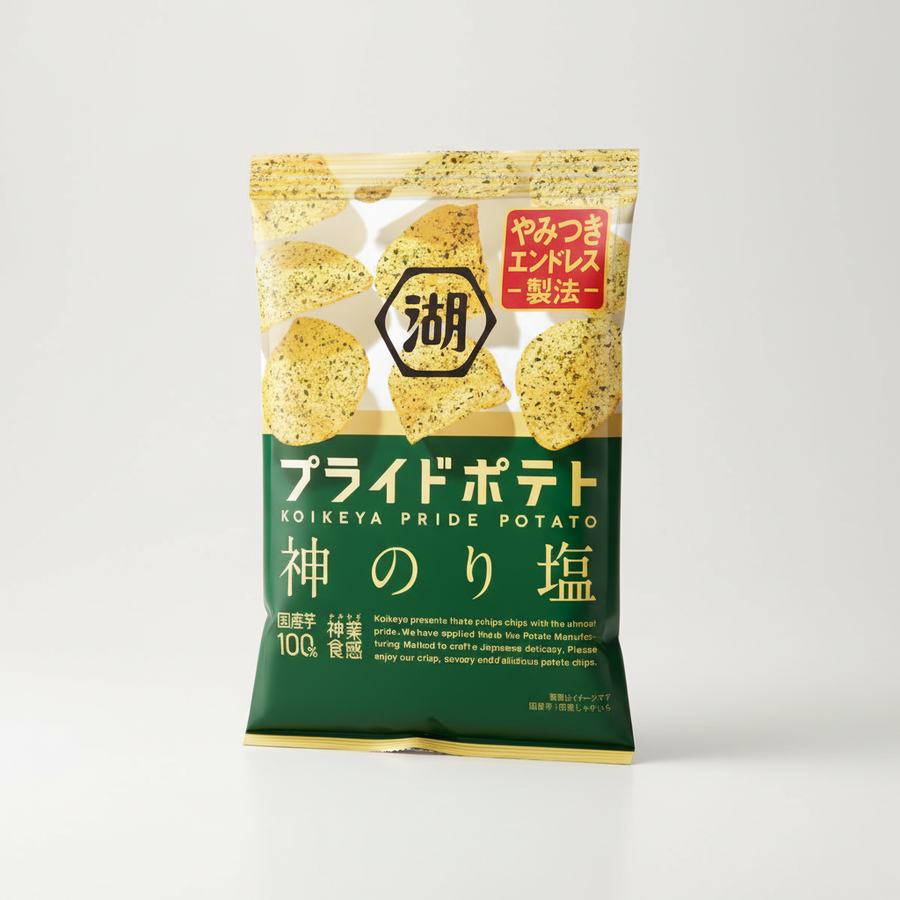 Japanese Koikeya Pride Potatoes, God Nori Salt | Japanbasket Box Edition