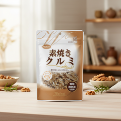 Traditional Japanese Kyoritsu Foods Unglazed Walnut with Zipper - Japanbasket Box Packaging
