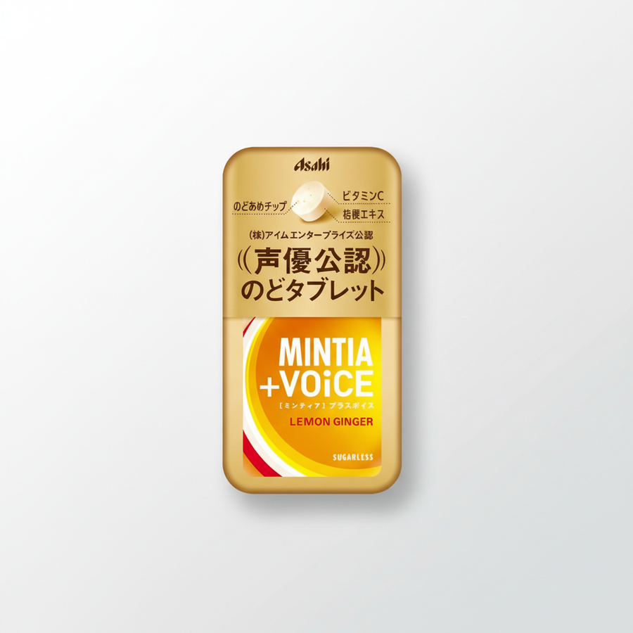 Traditional Japanese Asahi Mintia + VOiCE Lemon Ginger | Japanbasket Box Packaging