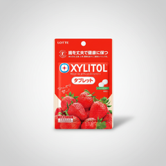 Traditional Japanese Lotte Xylitol Tablet (Strawberry) | Japanbasket Box Packaging
