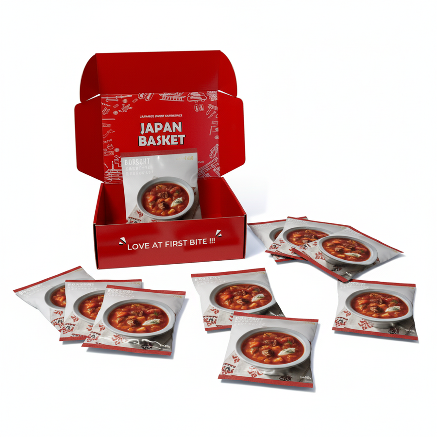 Japanese Isetan Borscht Beet with Kuroge Wagyu Beef | Japanbasket Box Edition
