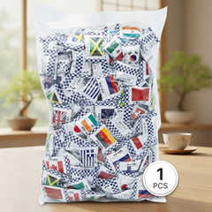 Kikko Confectionery World Flag Candy Bag 1kg Assorted Candy Bulk