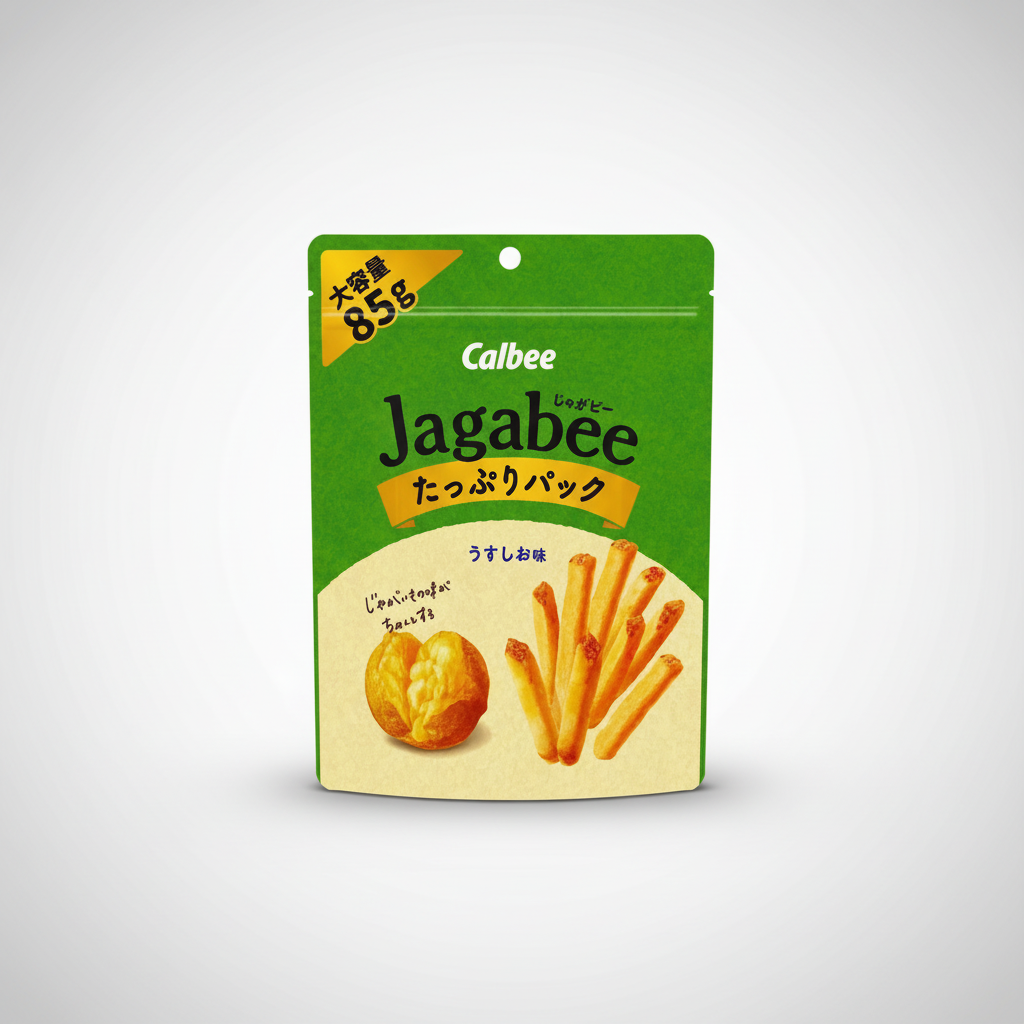 Bulk Jagabee Calbee, Lightly Salted Flavor Collection (Japanbasket Box)