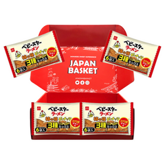 Traditional Japanese Baby Star Ramen, Rich Horse Chicken, Persimmon Seeds Mix - Japanbasket Box Packaging