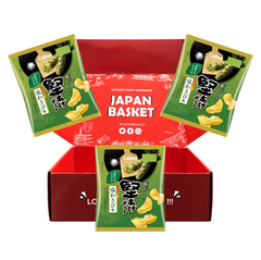 Traditional Japanese Calbee Hard Aged Potato Salt Wasabi Flavor | Japanbasket Box Packaging