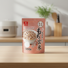 Japanese Hakubaku Mochi Brown Rice with Soft Texture - 1 Pieces Japanbasket Box Edition
