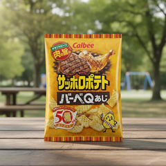 Japanese Calbee Sapporo Potato Barbecue Q Aji - Japanbasket Box Edition