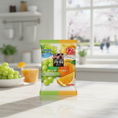 Traditional Japanese Orihiro Purunto Konnyaku Jelly, Muscat + Orange | Japanbasket Box Packaging