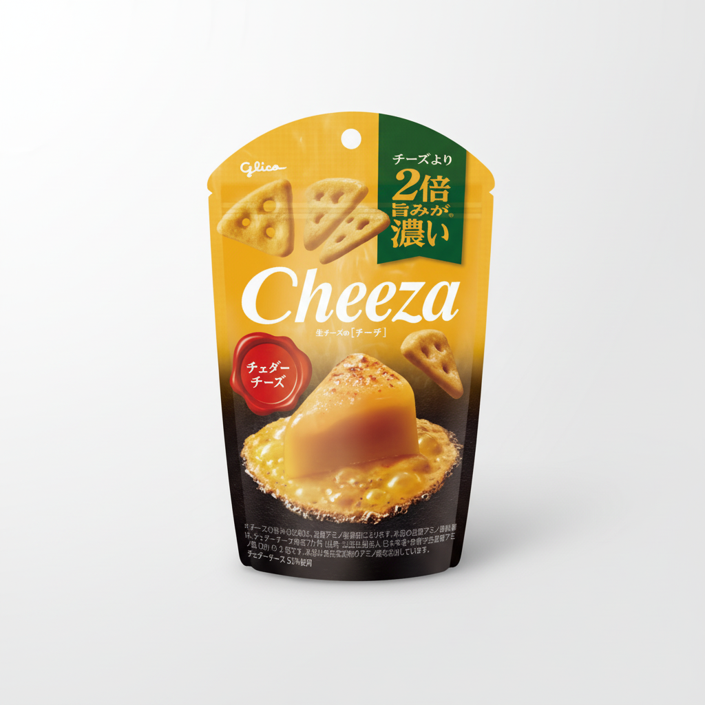 Japanese Ezaki Glico Raw Cheese Cheese, Cheddar Cheese | Japanbasket Box Edition