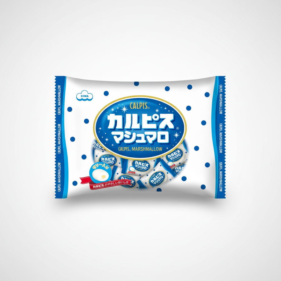Traditional Japanese Eiwa Calpis Marshmallow Family Size