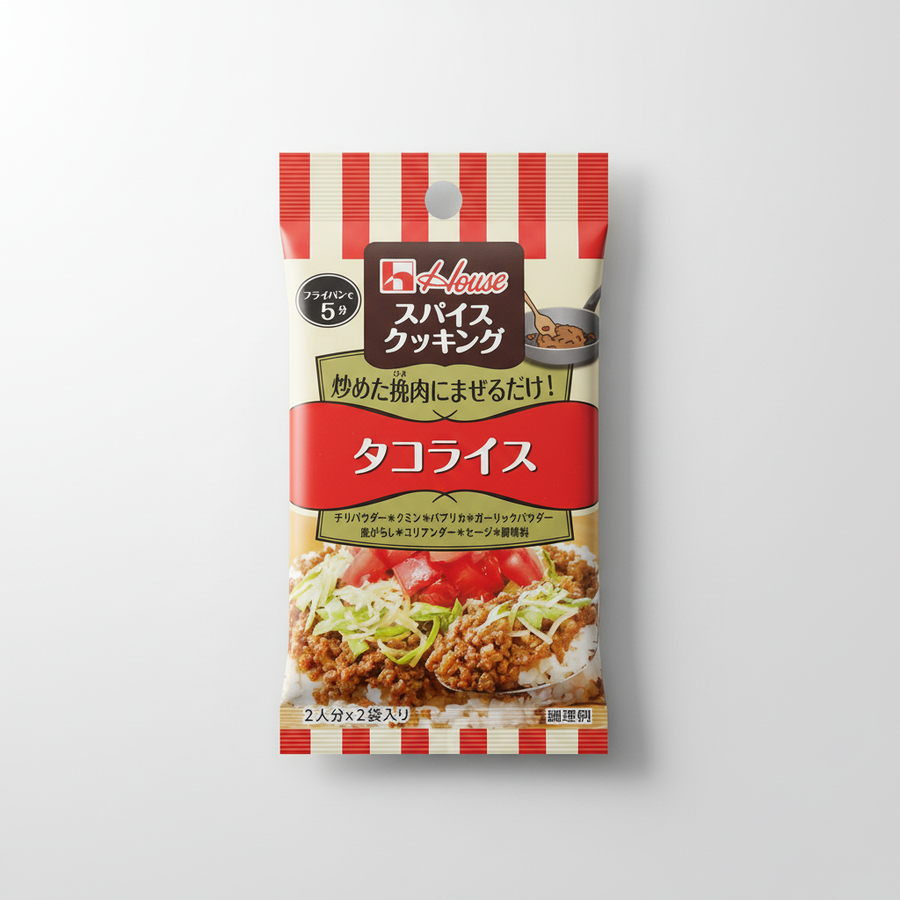 Traditional Japanese House Spice Cooking Taco Rice - Japanbasket Box Packaging