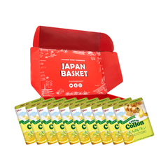 Japanese Ezaki Glico Cream Cologne, Adult Lemon Biscuit Cookies | Japanbasket Box Edition