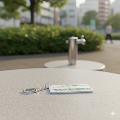 Japanista Takadanobaba Station Melody Keychain - Yamanote Line, Tokyo Train Gift