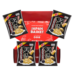 Japanese Calbee Kataage Hard-Fried Potato Chips, Black Pepper Flavor | Japanbasket Box Edition