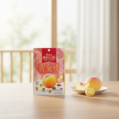 Japanese Kanro Healthy Throat Candy Golden Peach - Japanbasket Box Edition