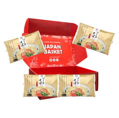 Traditional Japanese Yonaha Seimen Soki Soba, Raw Noodles - 4 Pieces Japanbasket Box Packaging