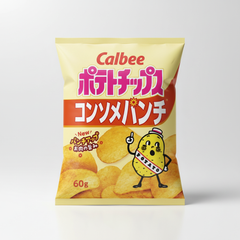 Japanese Calbee Potato Chips Consomme Punch | Japanbasket Box Edition