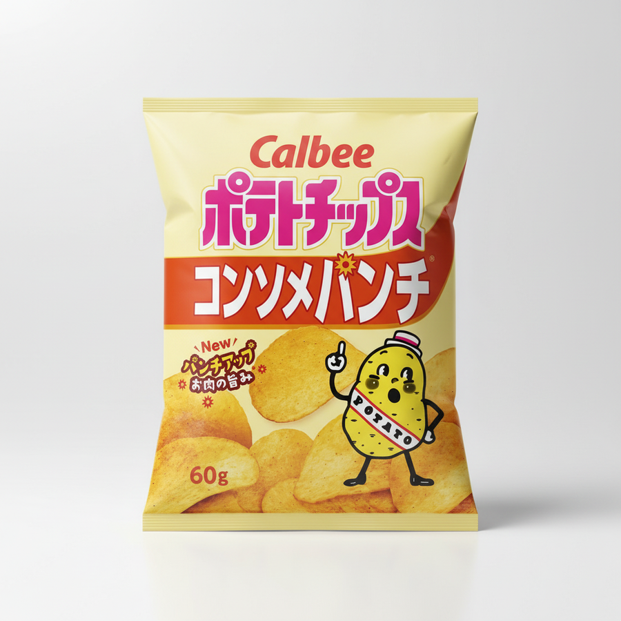 Japanese Calbee Potato Chips Consomme Punch | Japanbasket Box Edition