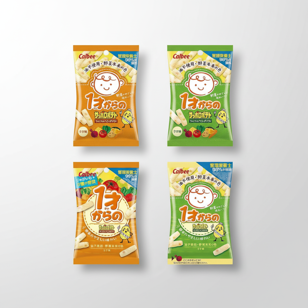 Japanese Calbee Sapporo Potatoes Crushed Vegetable Snack - Japanbasket Box Edition