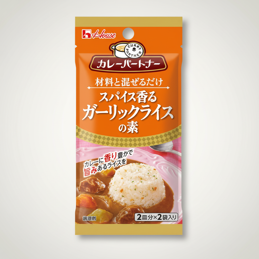 Japanese House Curry Partner, Spicy Scented Garlic Rice | Japanbasket Box Edition