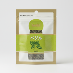 Traditional Japanese S&B Bagged Basil - Japanbasket Box Packaging