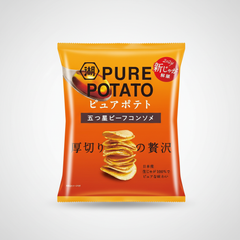 Japanese Koikeya Pure Potato, Five Star Consomme - Japanbasket Box Edition