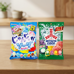 Asahi Mitsuya Cider Candy and Lion Janjaka Soda Party Favors Candy Box